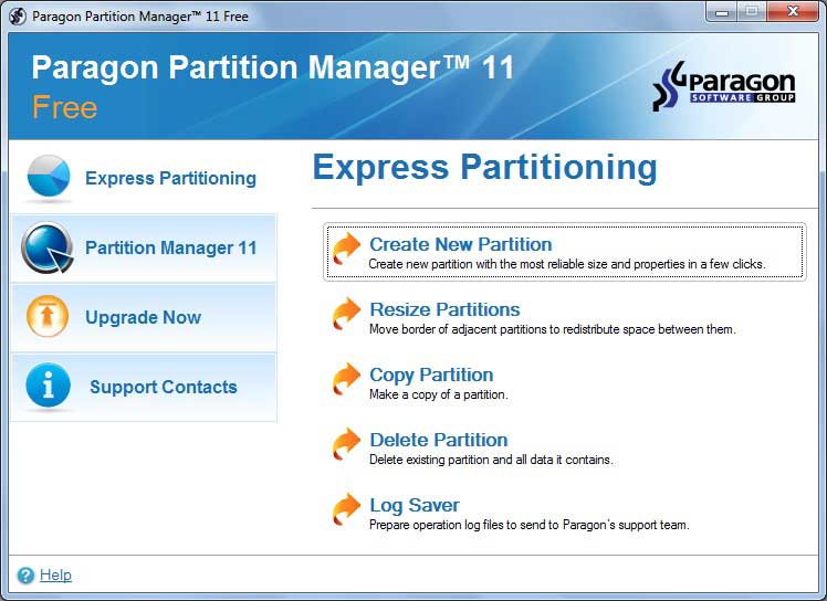 Paragon Partition Manager Free